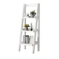 Contemporary Shelves Included Bookshelf Wooden Ladder Bookcase 17.3"L x 12.6"W x 47.2"H Ivory Clearhalo 'Bookcases' 'furn' 'furn_bookcases' 'Furniture' 'Office Furniture' 7289953