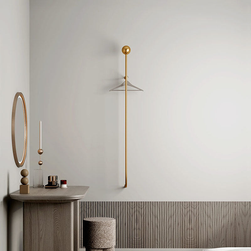 Wall Mounted Hall Stand Contemporary Simple Style Metal Hall Stand Clearhalo 'Entry & Mudroom Furniture' 'furn' 'furn_hall_tree_coat_racks' 'Furniture' 'Hall Trees & Coat Racks' 'hall_tree_coat_racks' 7289981