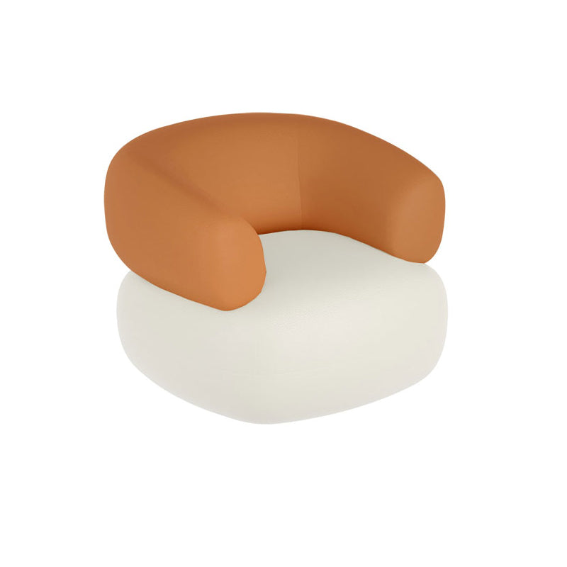 White Durable Sectional Sofas Cushion Solid Wood Sofa for Living Room 33.5"L x 27.6"W x 27.6"H Tech Cloth Horizontal Clearhalo 'furn' 'furn_sectionals' 'Furniture' 'Living Room Furniture' 'Sectionals' 7290000