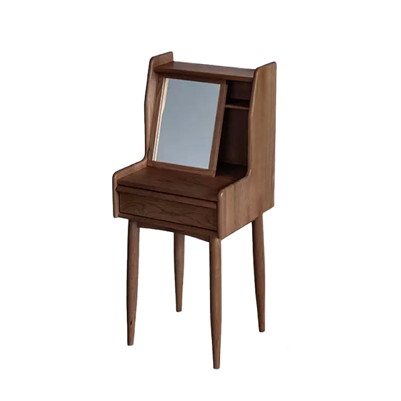 Tavolo da trucco in legno in legno in legno scandinavo Specchio.