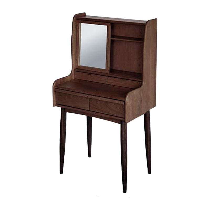 Tavolo da trucco in legno in legno in legno scandinavo Specchio.