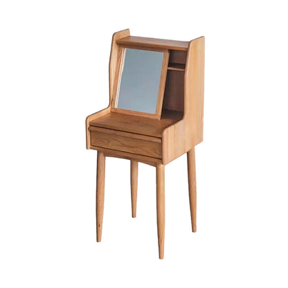 Tavolo da trucco in legno in legno in legno scandinavo Specchio.