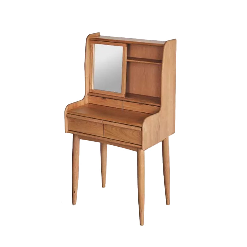 Tavolo da trucco in legno in legno in legno scandinavo Specchio.