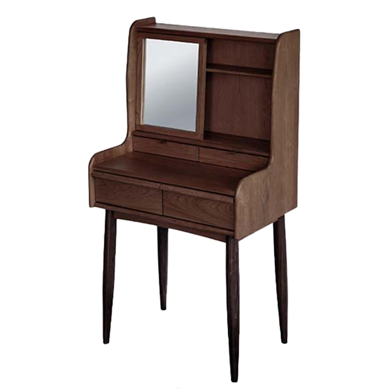 Tavolo da trucco in legno in legno in legno scandinavo Specchio.