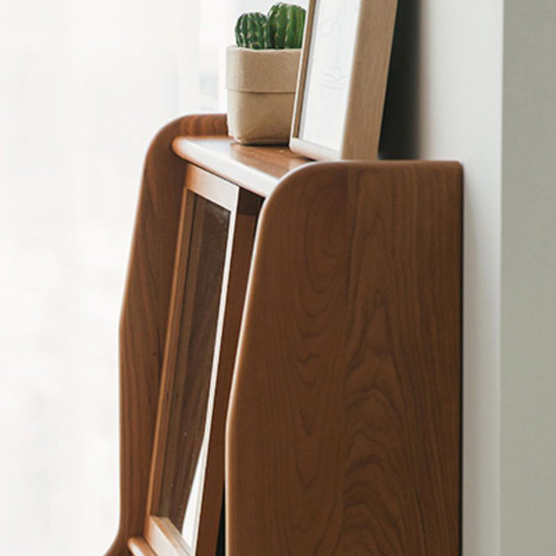 Tavolo da trucco in legno in legno in legno scandinavo Specchio.