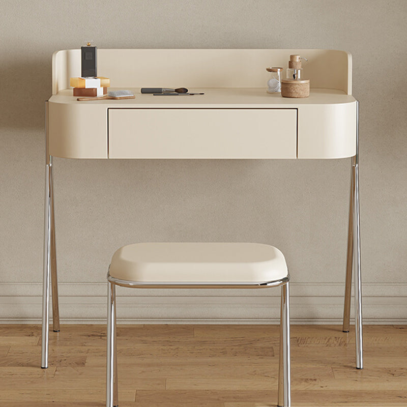 Wood Standing Makeup Vanity Set Modern Makeup Vanity with Metal Base Clearhalo 'Bedroom Furniture' 'furn' 'furn_makeup_vanities' 'Furniture' 'Makeup Vanities' 'makeup_vanities' 7290064