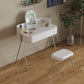 Wood Standing Makeup Vanity Set Modern Makeup Vanity with Metal Base Clearhalo 'Bedroom Furniture' 'furn' 'furn_makeup_vanities' 'Furniture' 'Makeup Vanities' 'makeup_vanities' 7290067