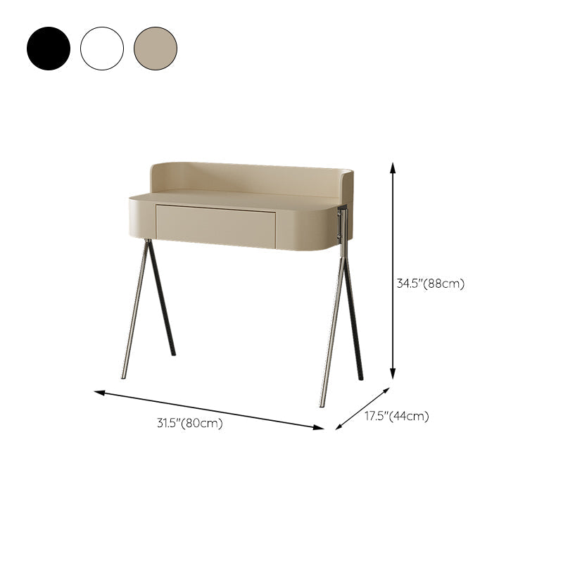 Wood Standing Makeup Vanity Set Modern Makeup Vanity with Metal Base Clearhalo 'Bedroom Furniture' 'furn' 'furn_makeup_vanities' 'Furniture' 'Makeup Vanities' 'makeup_vanities' 7290083