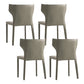 Contemporary 1/4/5 Pieces Dining Room Set Rectangle Stone Furniture in Black 4 Light Grey Chairs Clearhalo 'Dining Room Sets' 'Dining Tables & Seating' 'dining_room_set' 'furn' 'furn_dining_room_set' 'Furniture' 'Kitchen & Dining Furniture' 7290358