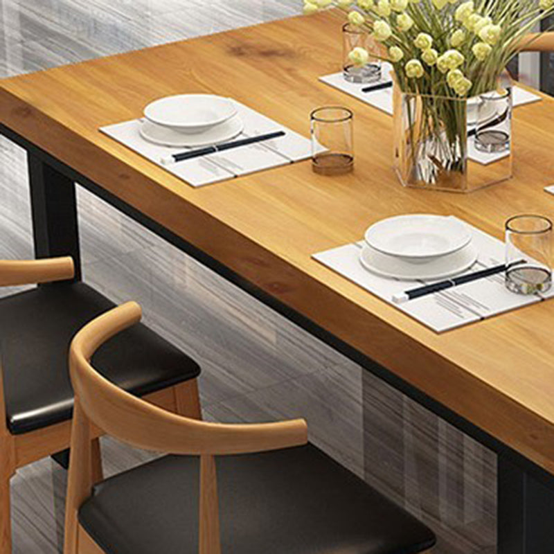 Tavolo da pranzo industriale in legno massiccio set 1/2/5 pezzi Dinette in metallo per cucina