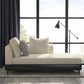 Modern Style Living Room Chaise Square Arms Upholstered Chaise Lounge Left-Arm Chaise Clearhalo 'Chairs & Seating' 'Chaise Lounge' 'chaise_lounge' 'furn' 'furn_chaise_lounge' 'Furniture' 'Living Room Furniture' 7290528