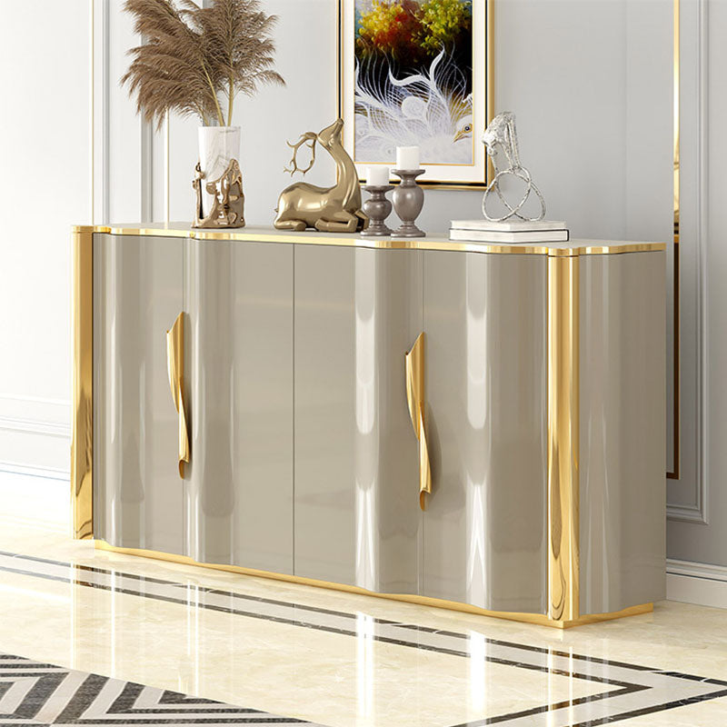 Glam Sideboard Engineered Holzaufbewahrungsbuffet mit Türen zum Esszimmer