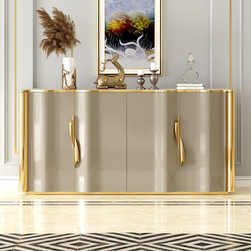 Glam Sideboard Engineered Holzaufbewahrungsbuffet mit Türen zum Esszimmer