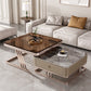 Slate Square Coffee Table Frame 2 Nesting Coffee Table Set for Living Room Clearhalo 'Coffee & Accent Tables' 'Coffee Tables' 'coffee_tables' 'furn' 'furn_coffee_tables' 'Furniture' 'Living Room Furniture' 7290640