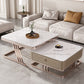 Slate Square Coffee Table Frame 2 Nesting Coffee Table Set for Living Room Clearhalo 'Coffee & Accent Tables' 'Coffee Tables' 'coffee_tables' 'furn' 'furn_coffee_tables' 'Furniture' 'Living Room Furniture' 7290643