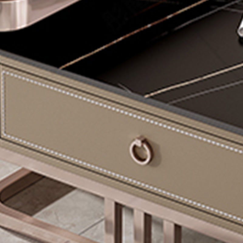 Slate Square Coffee Table Frame 2 Nesting Coffee Table Set for Living Room Clearhalo 'Coffee & Accent Tables' 'Coffee Tables' 'coffee_tables' 'furn' 'furn_coffee_tables' 'Furniture' 'Living Room Furniture' 7290653