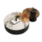 Modern Slate Coffee Table Round Bunching Coffee Table Set with Drawer Clearhalo 'Coffee & Accent Tables' 'Coffee Tables' 'coffee_tables' 'furn' 'furn_coffee_tables' 'Furniture' 'Living Room Furniture' 7290691