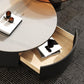 Modern Slate Coffee Table Round Bunching Coffee Table Set with Drawer Clearhalo 'Coffee & Accent Tables' 'Coffee Tables' 'coffee_tables' 'furn' 'furn_coffee_tables' 'Furniture' 'Living Room Furniture' 7290693