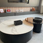 Modern Slate Coffee Table Round Bunching Coffee Table Set with Drawer Clearhalo 'Coffee & Accent Tables' 'Coffee Tables' 'coffee_tables' 'furn' 'furn_coffee_tables' 'Furniture' 'Living Room Furniture' 7290696