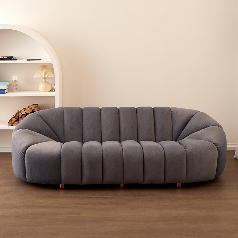 Sofá de la galleta escandinava Sofá de 3 plazas de brazo inclinado - 82.7 "de ancho