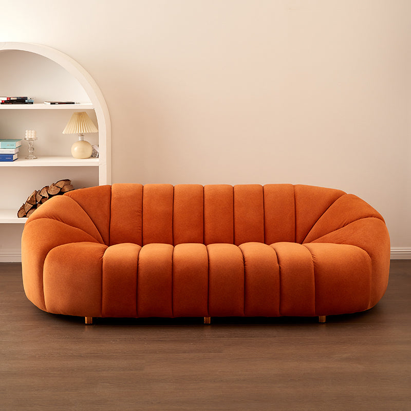 Sofá de la galleta escandinava Sofá de 3 plazas de brazo inclinado - 82.7 "de ancho