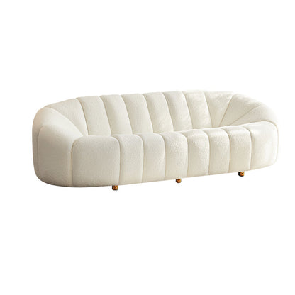 Sofá de la galleta escandinava Sofá de 3 plazas de brazo inclinado - 82.7 "de ancho