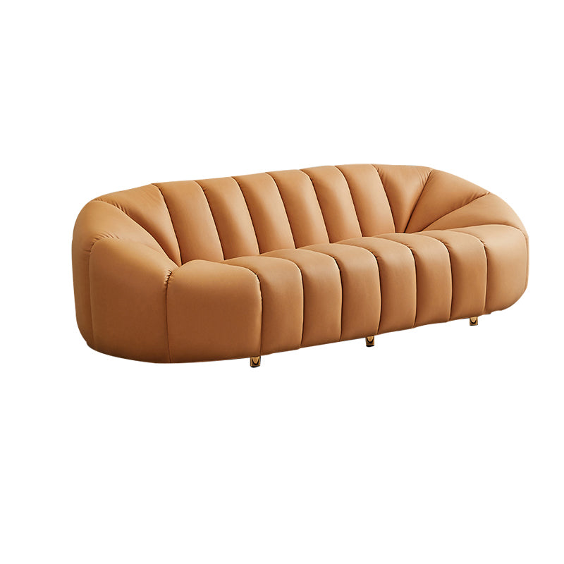 Sofá de la galleta escandinava Sofá de 3 plazas de brazo inclinado - 82.7 "de ancho