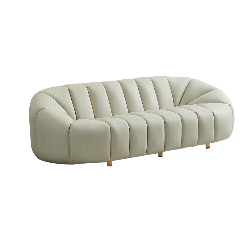 Sofá de la galleta escandinava Sofá de 3 plazas de brazo inclinado - 82.7 "de ancho