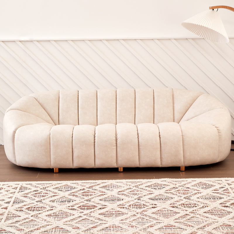 Sofá de la galleta escandinava Sofá de 3 plazas de brazo inclinado - 82.7 "de ancho