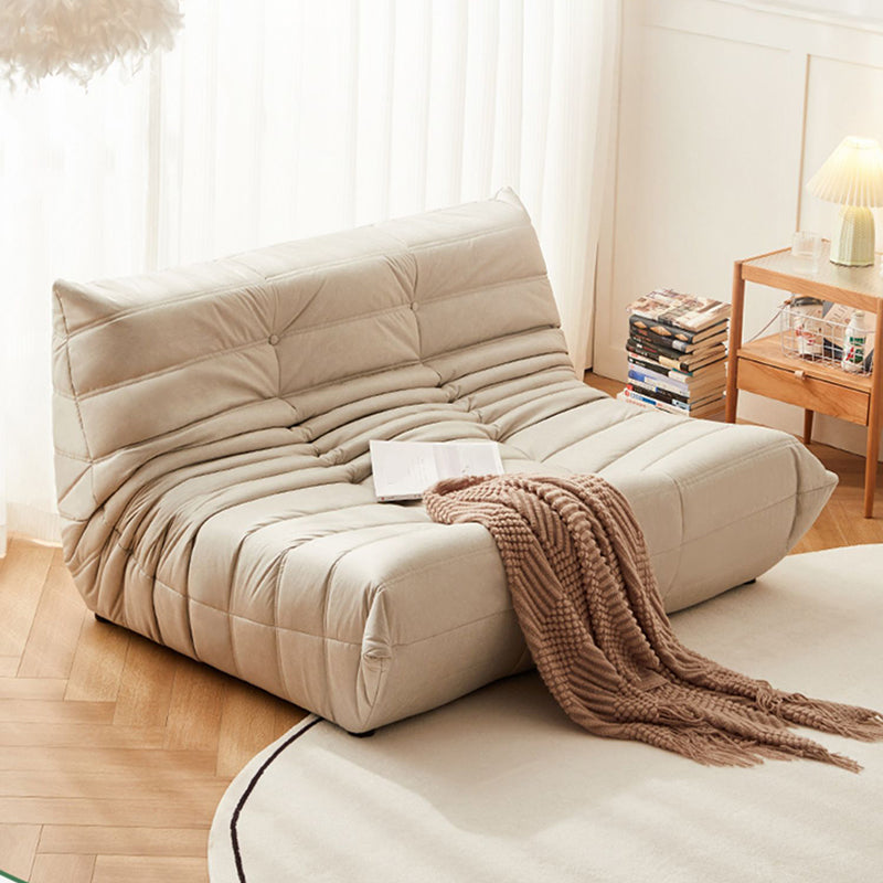 51.2" Wide Faux Leather Sofa Mid Century Tufted Armless Loveseat