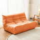 51.2" Wide Faux Leather Sofa Mid Century Tufted Armless Loveseat