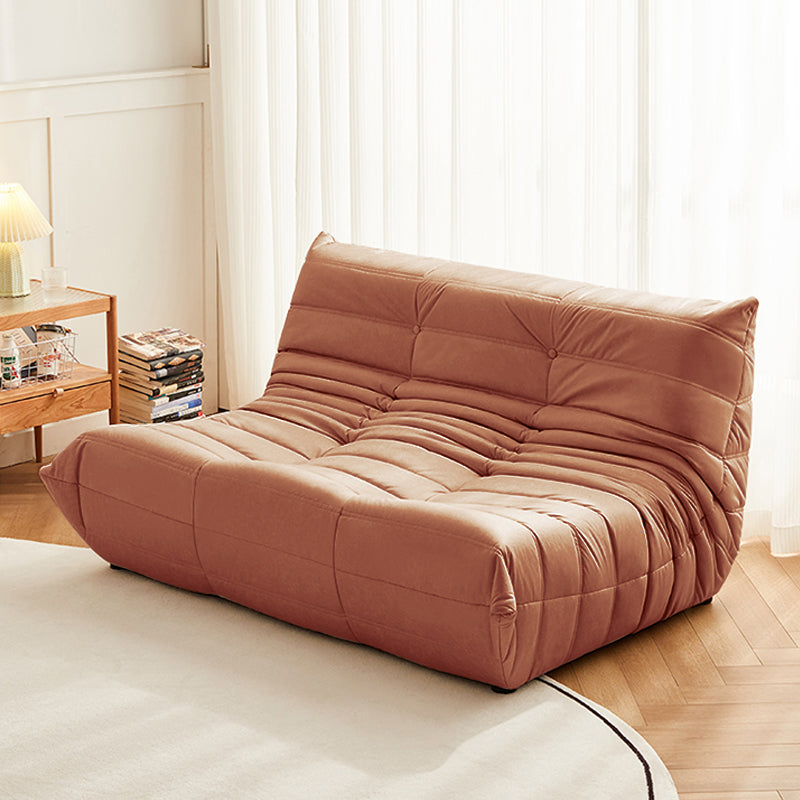 51.2" Wide Faux Leather Sofa Mid Century Tufted Armless Loveseat