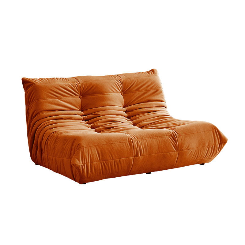 51.2" Wide Faux Leather Sofa Mid Century Tufted Armless Loveseat