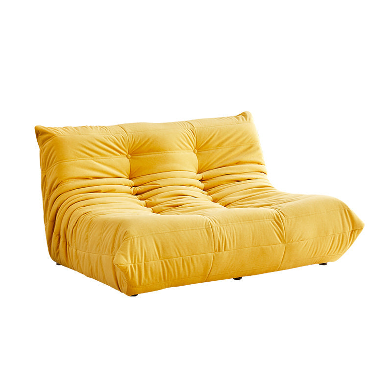 51.2" Wide Faux Leather Sofa Mid Century Tufted Armless Loveseat