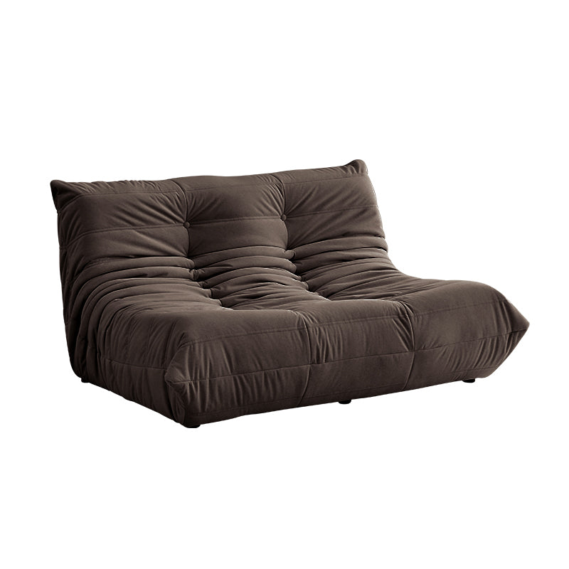 51.2" Wide Faux Leather Sofa Mid Century Tufted Armless Loveseat