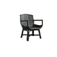 Solid Wood Lounge Chair Woven Back Side Chair for Living Room Black Fabric 1 Piece Clearhalo 'Accent Chairs' 'accent_chairs' 'Chairs & Seating' 'furn' 'furn_accent_chairs' 'Furniture' 'Living Room Furniture' 7290781