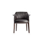 Modern Leather Armrest Fixed Backrest Black Base Upholstered Armed Chair Microfiber Leather 1 Piece Clearhalo 'Accent Chairs' 'accent_chairs' 'Chairs & Seating' 'furn' 'furn_accent_chairs' 'Furniture' 'Living Room Furniture' 7290819