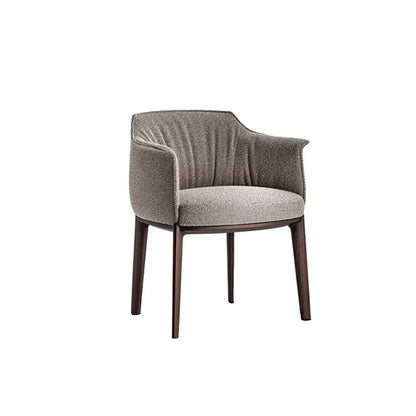 Modern Leather Armrest Fixed Backrest Black Base Upholstered Armed Chair Cotton and Linen 1 Piece Clearhalo 'Accent Chairs' 'accent_chairs' 'Chairs & Seating' 'furn' 'furn_accent_chairs' 'Furniture' 'Living Room Furniture' 7290821