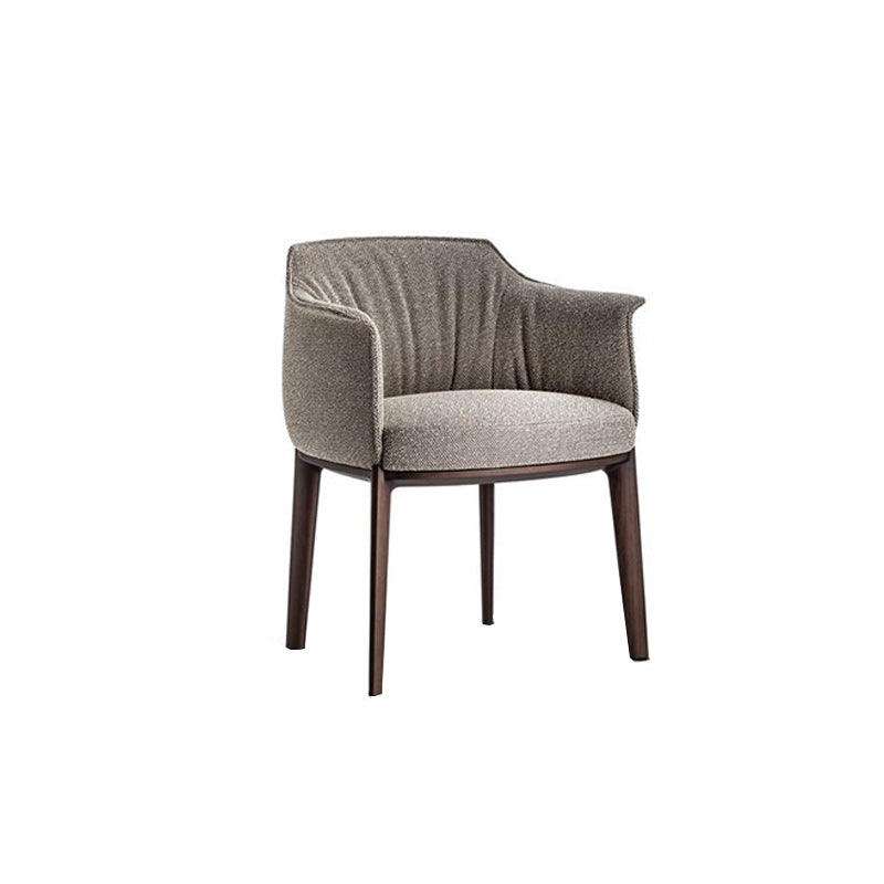 Modern Leather Armrest Fixed Backrest Black Base Upholstered Armed Chair Clearhalo 'Accent Chairs' 'accent_chairs' 'Chairs & Seating' 'furn' 'furn_accent_chairs' 'Furniture' 'Living Room Furniture' 7290826