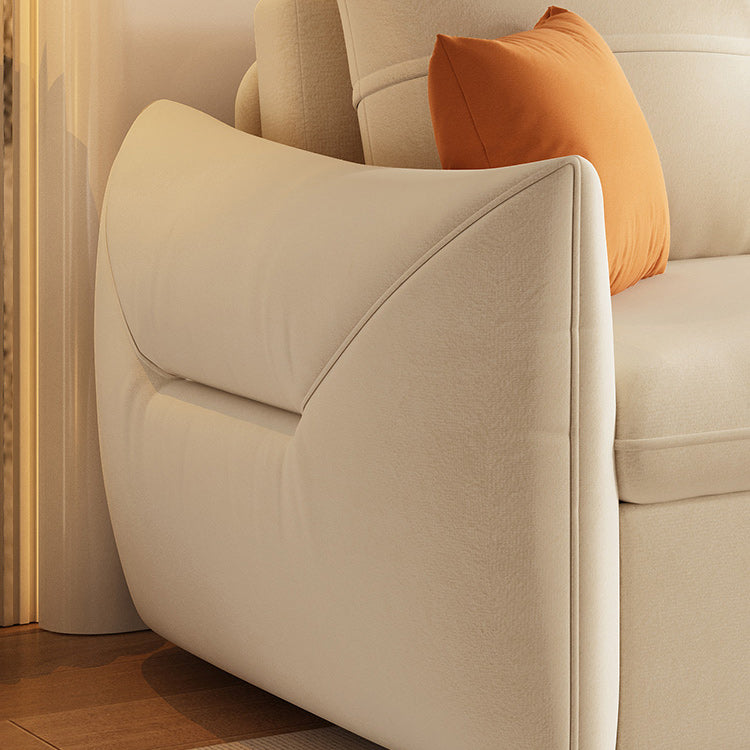 Divano scandinavo largo 35 "divano per dormiente bianco futon con archiviazione