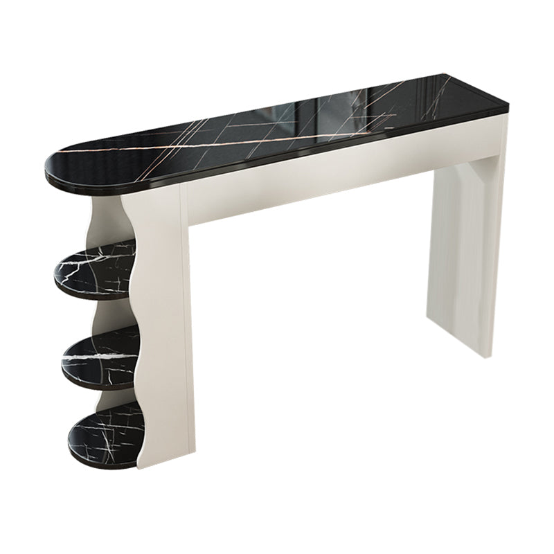 Glam Free Form Pub Table Set 1/2/3 Pieces Matte Finish Bar Set Table Black Clearhalo 'Bar Furniture' 'furn' 'furn_home_bar_bar_sets' 'Furniture' 'Home Bars & Bar Sets' 'home_bar_bar_sets' 'Kitchen & Dining Furniture' 7291455