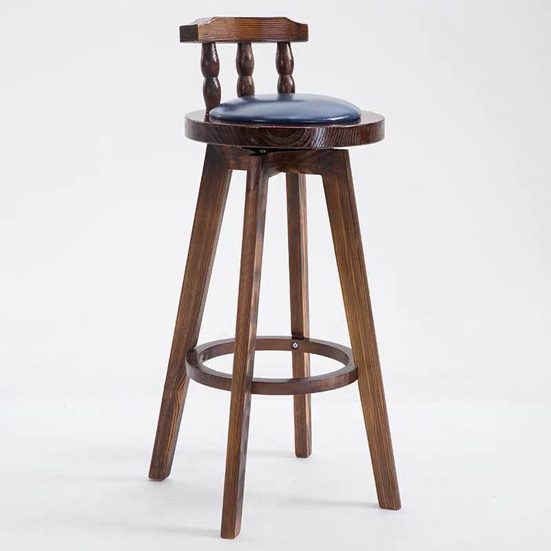 Round Modern Pub Table Set 1/3 Pcs Solid Wood Bar Table for Home Chair(s) Blue 1 Piece Clearhalo 'Bar Furniture' 'furn' 'furn_home_bar_bar_sets' 'Furniture' 'Home Bars & Bar Sets' 'home_bar_bar_sets' 'Kitchen & Dining Furniture' 7291486