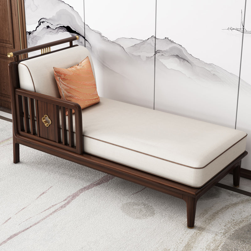 Traditional Living Room Cotton Chaise Rolled Arms Upholstered Chaise Lounge Right-Arm Chaise Clearhalo 'Chairs & Seating' 'Chaise Lounge' 'chaise_lounge' 'furn' 'furn_chaise_lounge' 'Furniture' 'Living Room Furniture' 7292353