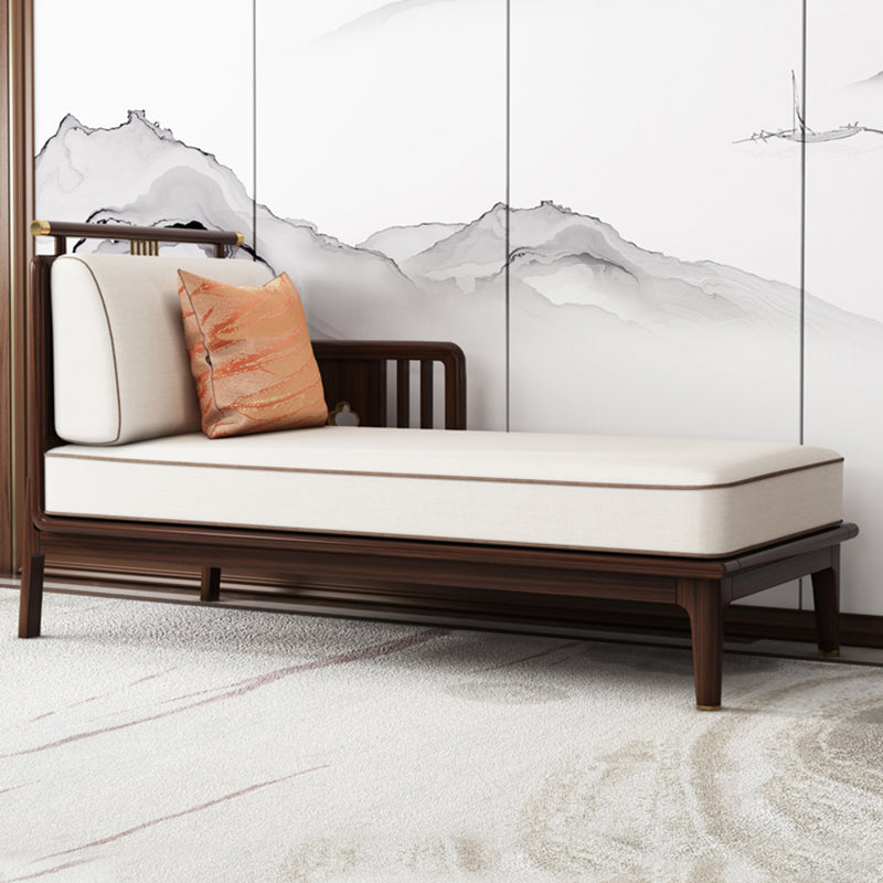 Traditional Living Room Cotton Chaise Rolled Arms Upholstered Chaise Lounge Clearhalo 'Chairs & Seating' 'Chaise Lounge' 'chaise_lounge' 'furn' 'furn_chaise_lounge' 'Furniture' 'Living Room Furniture' 7292355