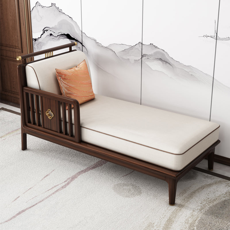 Traditional Living Room Cotton Chaise Rolled Arms Upholstered Chaise Lounge Clearhalo 'Chairs & Seating' 'Chaise Lounge' 'chaise_lounge' 'furn' 'furn_chaise_lounge' 'Furniture' 'Living Room Furniture' 7292358