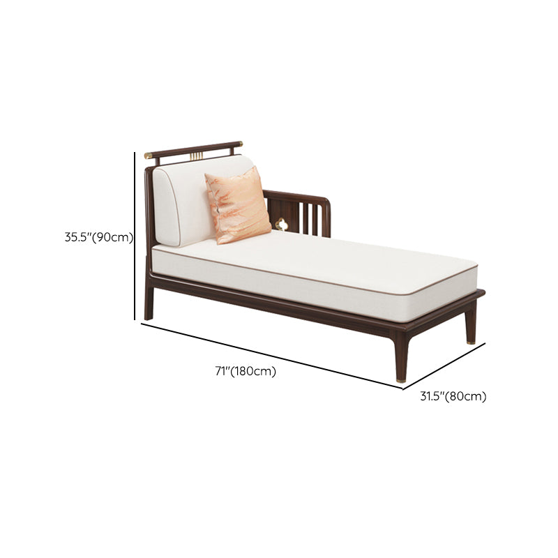 Traditional Living Room Cotton Chaise Rolled Arms Upholstered Chaise Lounge Clearhalo 'Chairs & Seating' 'Chaise Lounge' 'chaise_lounge' 'furn' 'furn_chaise_lounge' 'Furniture' 'Living Room Furniture' 7292362