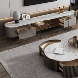 Stone Media Console TV Stand Modern TV Stand Console with Drawers Clearhalo 'furn' 'furn_tv_stands_entertainment_centers' 'Furniture' 'Living Room Furniture' 'TV Stands & Entertainment Centers' 'TV Stands & Media Storage Furniture' 'tv_stands_entertainment_centers' 7292879