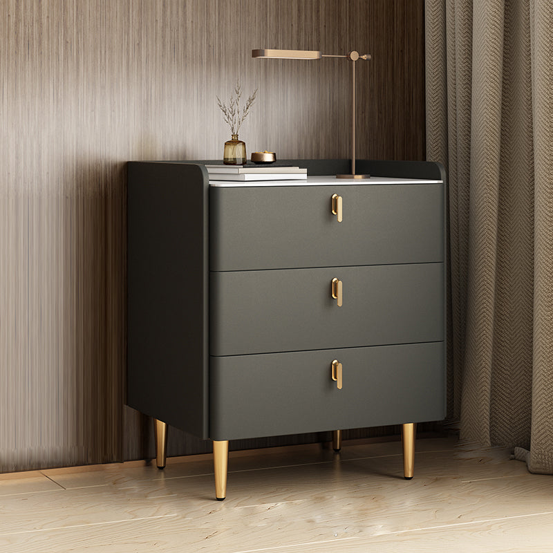 Moderno de almacenamiento de la mesa de la noche de piedra Noche de almacenamiento con piernas