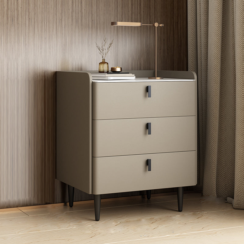 Moderno de almacenamiento de la mesa de la noche de piedra Noche de almacenamiento con piernas