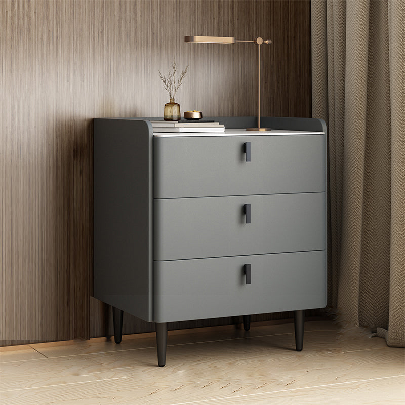 Moderno de almacenamiento de la mesa de la noche de piedra Noche de almacenamiento con piernas